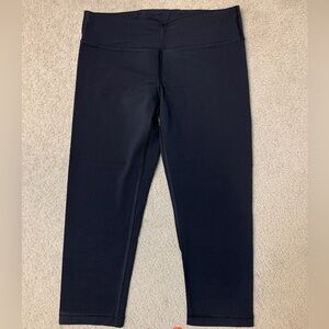 Ivivva by lululemon Black Rhythmic Cropped Leggings Girls Sz 10